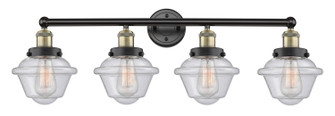 Edison Four Light Bath Vanity in Black Antique Brass (405|616-4W-BAB-G534)