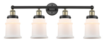 Edison Four Light Bath Vanity in Black Antique Brass (405|616-4W-BAB-G181)