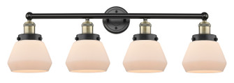 Edison Four Light Bath Vanity in Black Antique Brass (405|616-4W-BAB-G171)