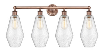 Edison Four Light Bath Vanity in Antique Copper (405|616-4W-AC-G654-7)