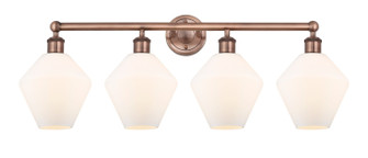 Edison Four Light Bath Vanity in Antique Copper (405|616-4W-AC-G651-8)