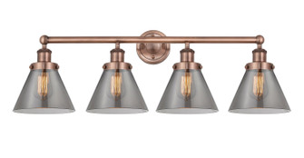 Edison Four Light Bath Vanity in Antique Copper (405|616-4W-AC-G43)