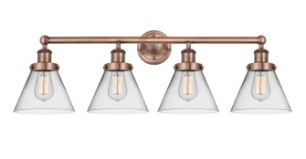 Edison Four Light Bath Vanity in Antique Copper (405|616-4W-AC-G42)