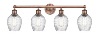 Edison Four Light Bath Vanity in Antique Copper (405|616-4W-AC-G292)
