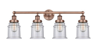 Edison Four Light Bath Vanity in Antique Copper (405|616-4W-AC-G184)