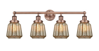 Edison Four Light Bath Vanity in Antique Copper (405|616-4W-AC-G146)