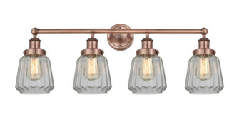 Edison Four Light Bath Vanity in Antique Copper (405|616-4W-AC-G142)