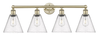 Edison Four Light Bath Vanity in Antique Brass (405|616-4W-AB-GBC-84)