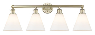 Edison Four Light Bath Vanity in Antique Brass (405|616-4W-AB-GBC-81)