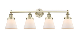 Edison Four Light Bath Vanity in Antique Brass (405|616-4W-AB-G61)