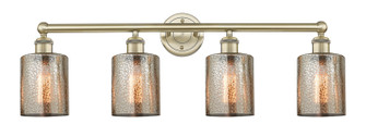 Edison Four Light Bath Vanity in Antique Brass (405|616-4W-AB-G116)