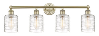 Edison Four Light Bath Vanity in Antique Brass (405|616-4W-AB-G1113)