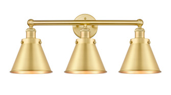 Edison Three Light Bath Vanity in Brushed Satin Nickel (405|616-3W-SN-M13-SN)