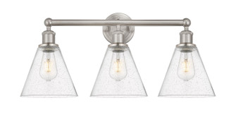 Edison Three Light Bath Vanity in Satin Nickel (405|616-3W-SN-GBC-84)
