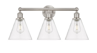 Edison Three Light Bath Vanity in Satin Nickel (405|616-3W-SN-GBC-82)