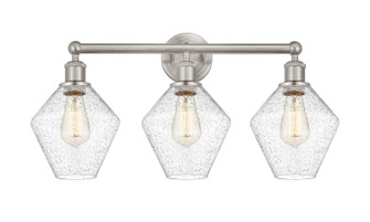 Edison Three Light Bath Vanity in Satin Nickel (405|616-3W-SN-G654-8)