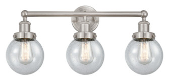 Edison Three Light Bath Vanity in Brushed Satin Nickel (405|616-3W-SN-G204-6)