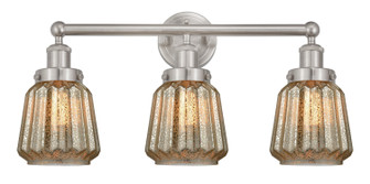 Edison Three Light Bath Vanity in Brushed Satin Nickel (405|616-3W-SN-G146)