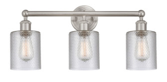 Edison Three Light Bath Vanity in Brushed Satin Nickel (405|616-3W-SN-G112)