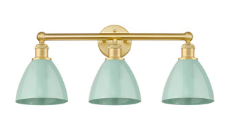 Edison Three Light Bath Vanity in Satin Gold (405|616-3W-SG-MBD-75-SF)