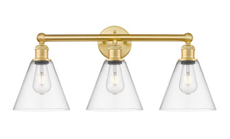 Edison Three Light Bath Vanity in Satin Gold (405|616-3W-SG-GBC-82)