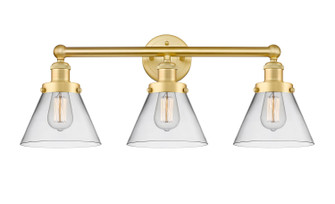 Edison Three Light Bath Vanity in Satin Gold (405|616-3W-SG-G42)