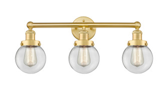 Edison Three Light Bath Vanity in Satin Gold (405|616-3W-SG-G202-6)
