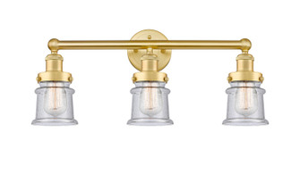 Edison Three Light Bath Vanity in Satin Gold (405|616-3W-SG-G184S)