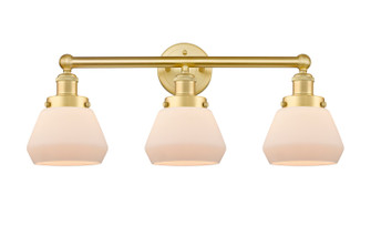 Edison Three Light Bath Vanity in Satin Gold (405|616-3W-SG-G171)