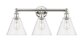 Edison Three Light Bath Vanity in Polished Nickel (405|616-3W-PN-GBC-82)