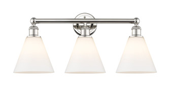 Edison Three Light Bath Vanity in Polished Nickel (405|616-3W-PN-GBC-81)