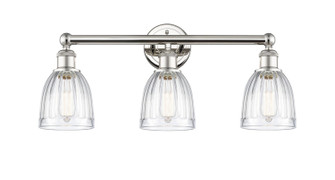 Edison Three Light Bath Vanity in Polished Nickel (405|616-3W-PN-G442)