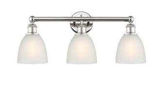 Edison Three Light Bath Vanity in Polished Nickel (405|616-3W-PN-G381)