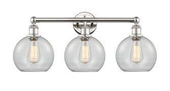 Edison Three Light Bath Vanity in Polished Nickel (405|616-3W-PN-G122-8)