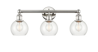 Edison Three Light Bath Vanity in Polished Nickel (405|616-3W-PN-G122-6)