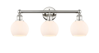 Edison Three Light Bath Vanity in Polished Nickel (405|616-3W-PN-G121-6)