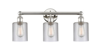 Edison Three Light Bath Vanity in Polished Nickel (405|616-3W-PN-G112)