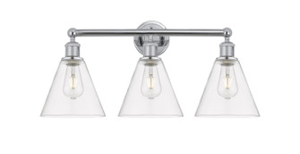 Edison Three Light Bath Vanity in Polished Chrome (405|616-3W-PC-GBC-82)