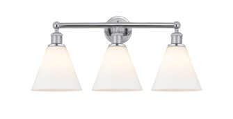 Edison Three Light Bath Vanity in Polished Chrome (405|616-3W-PC-GBC-81)