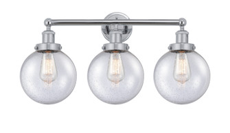 Edison Three Light Bath Vanity in Polished Chrome (405|616-3W-PC-G204-8)