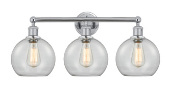 Edison Three Light Bath Vanity in Polished Chrome (405|616-3W-PC-G122-8)