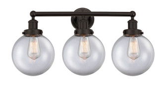 Edison Three Light Bath Vanity in Oil Rubbed Bronze (405|616-3W-OB-G202-8)