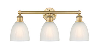 Edison Three Light Bath Vanity in Brushed Brass (405|616-3W-BB-G381)