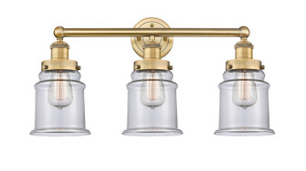 Edison Three Light Bath Vanity in Brushed Brass (405|616-3W-BB-G182)