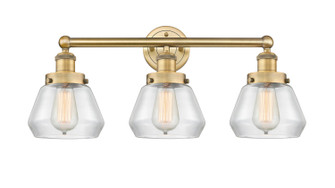 Edison Three Light Bath Vanity in Brushed Brass (405|616-3W-BB-G172)
