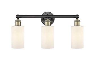 Edison Three Light Bath Vanity in Black Antique Brass (405|616-3W-BAB-G801)