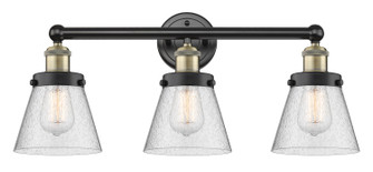Edison Three Light Bath Vanity in Black Antique Brass (405|616-3W-BAB-G64)