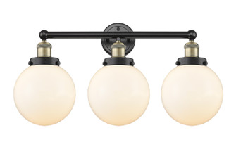 Edison Three Light Bath Vanity in Black Antique Brass (405|616-3W-BAB-G201-8)