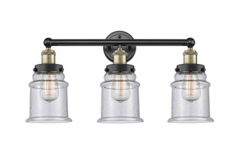 Edison Three Light Bath Vanity in Black Antique Brass (405|616-3W-BAB-G184)