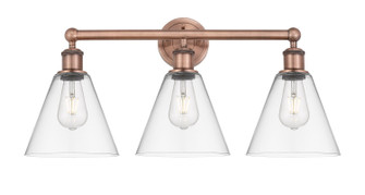 Edison Three Light Bath Vanity in Antique Copper (405|616-3W-AC-GBC-82)